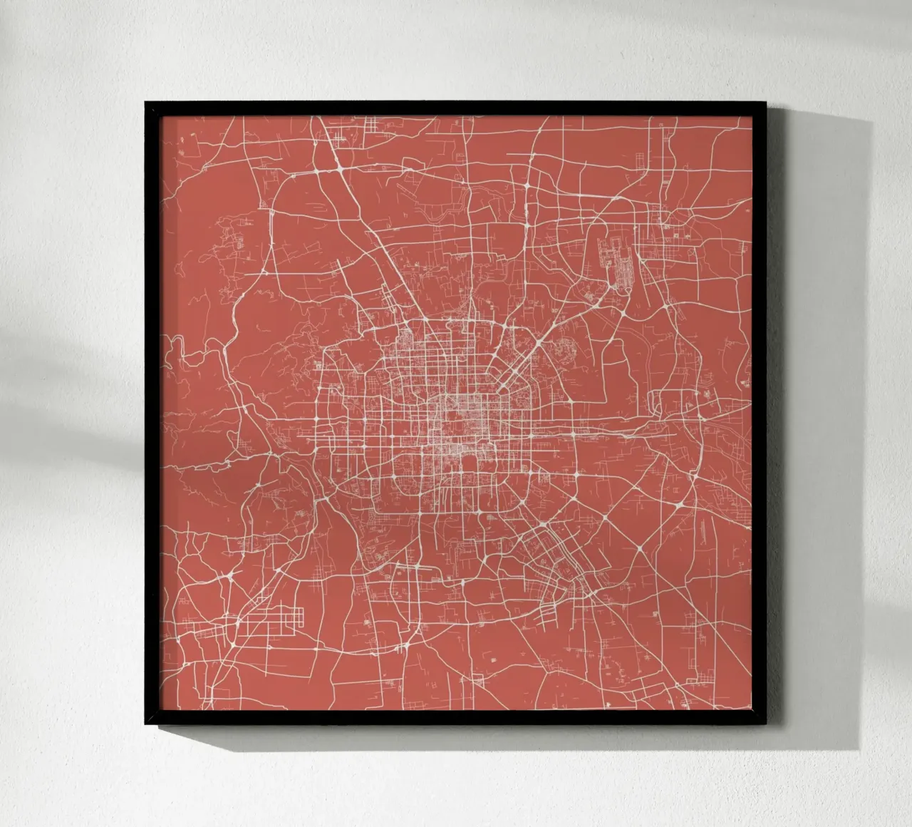 Bejing Pink carta hahnemühle da Urban Maps