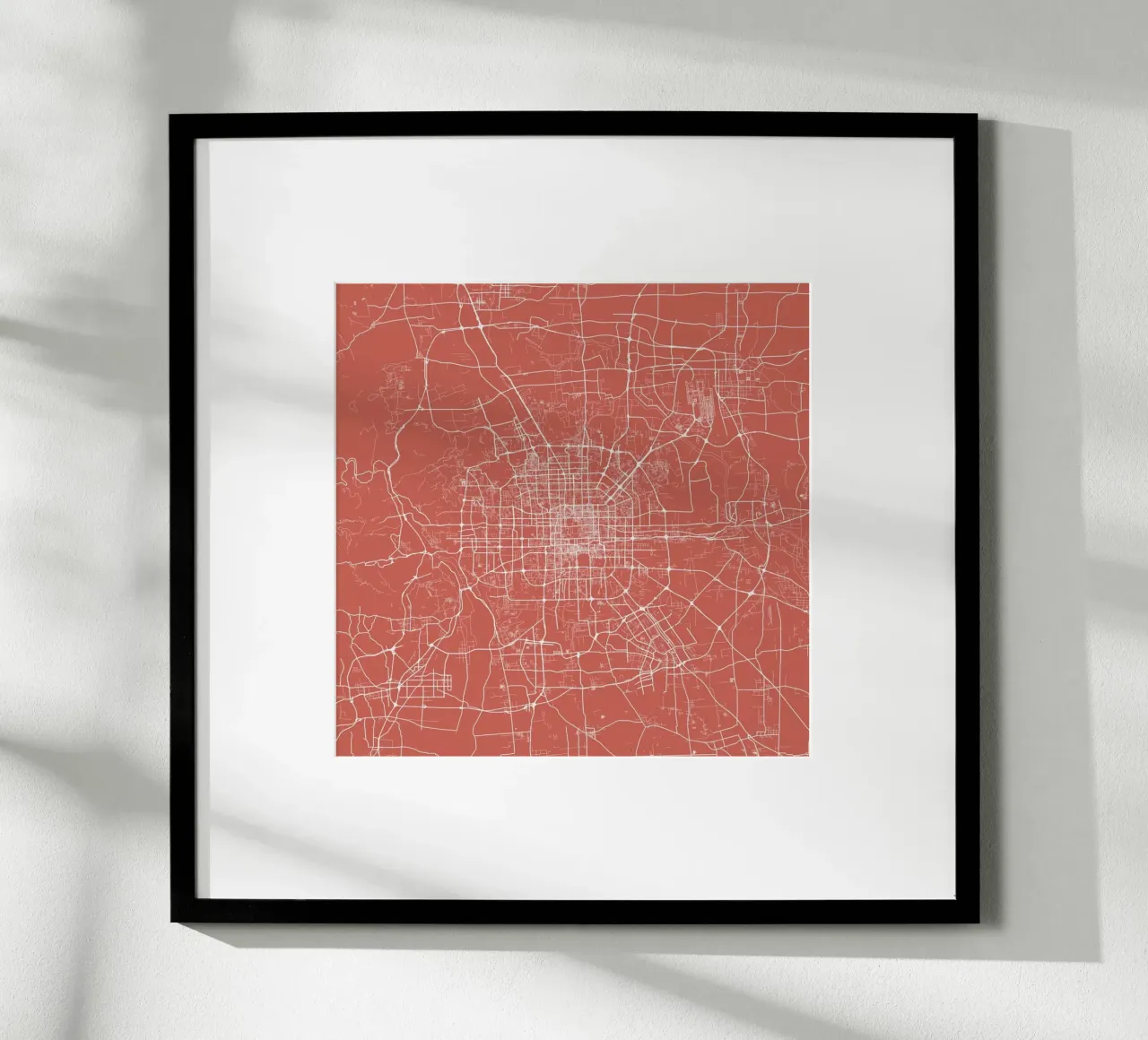 Bejing Pink carta hahnemühle da Urban Maps