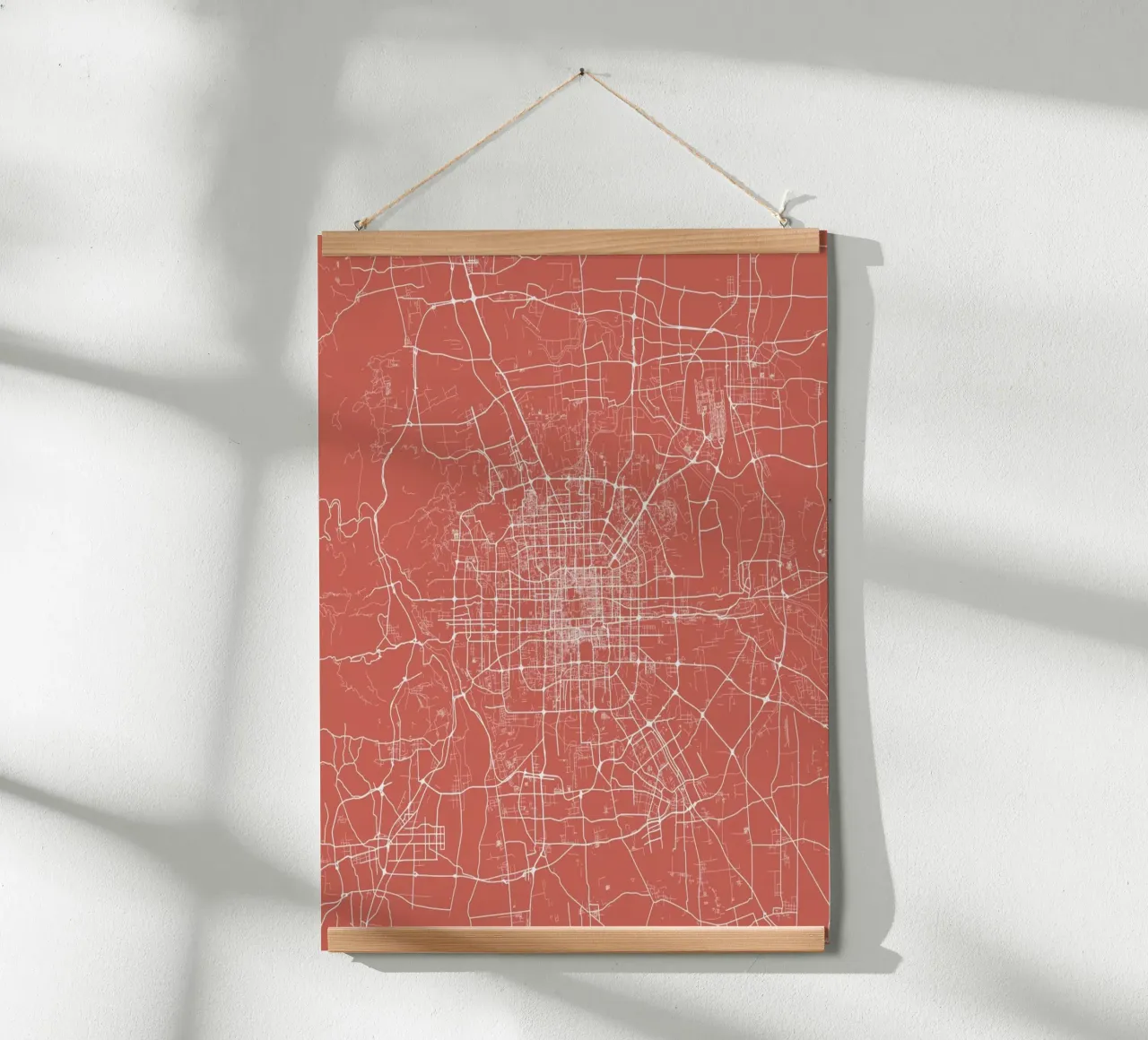 Bejing Pink carta hahnemühle da Urban Maps