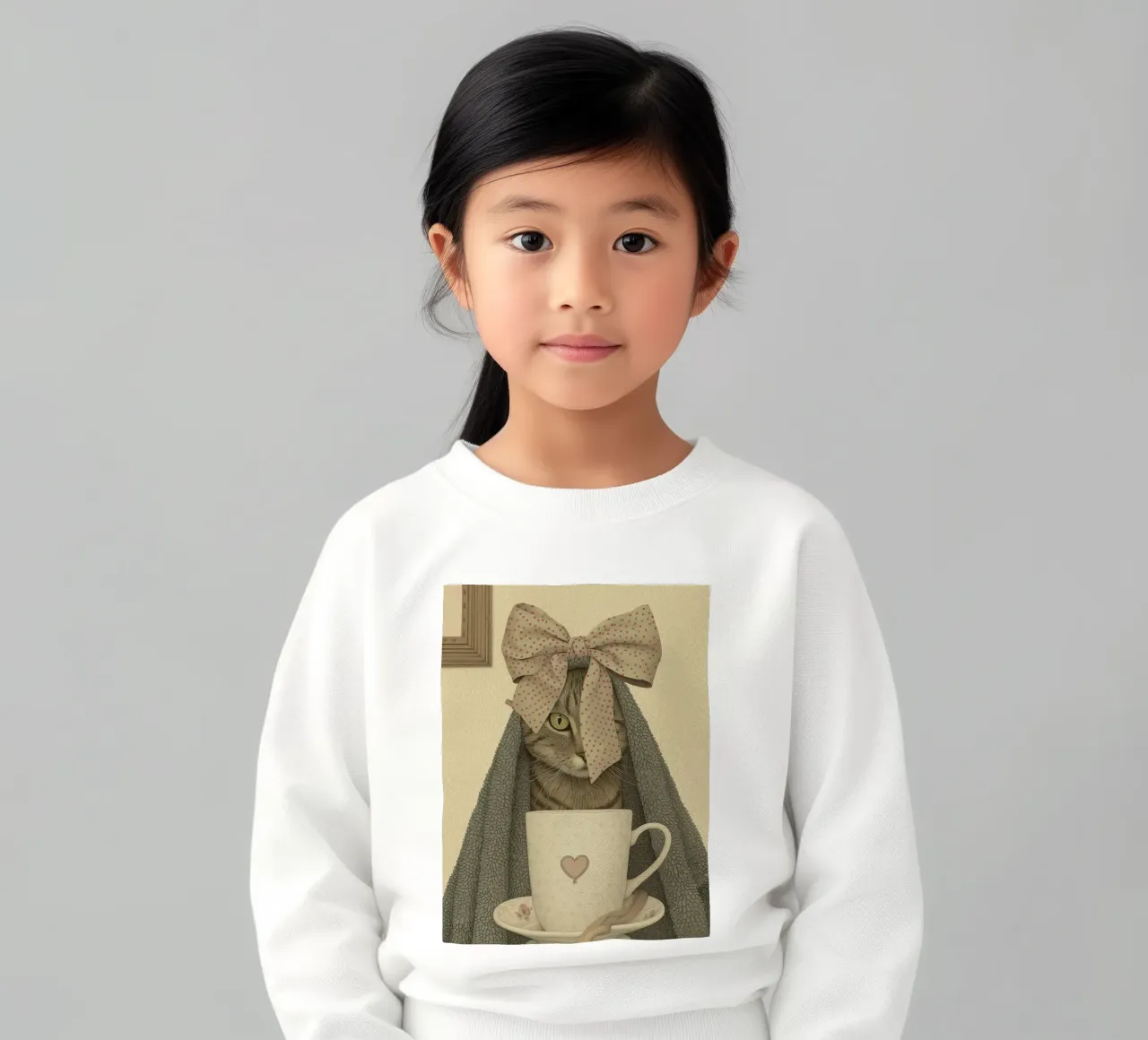 Morgenmahlzeiten mit einer Tasse Liebe Kinder Sweatshirt von Rustic Grace Studio 02