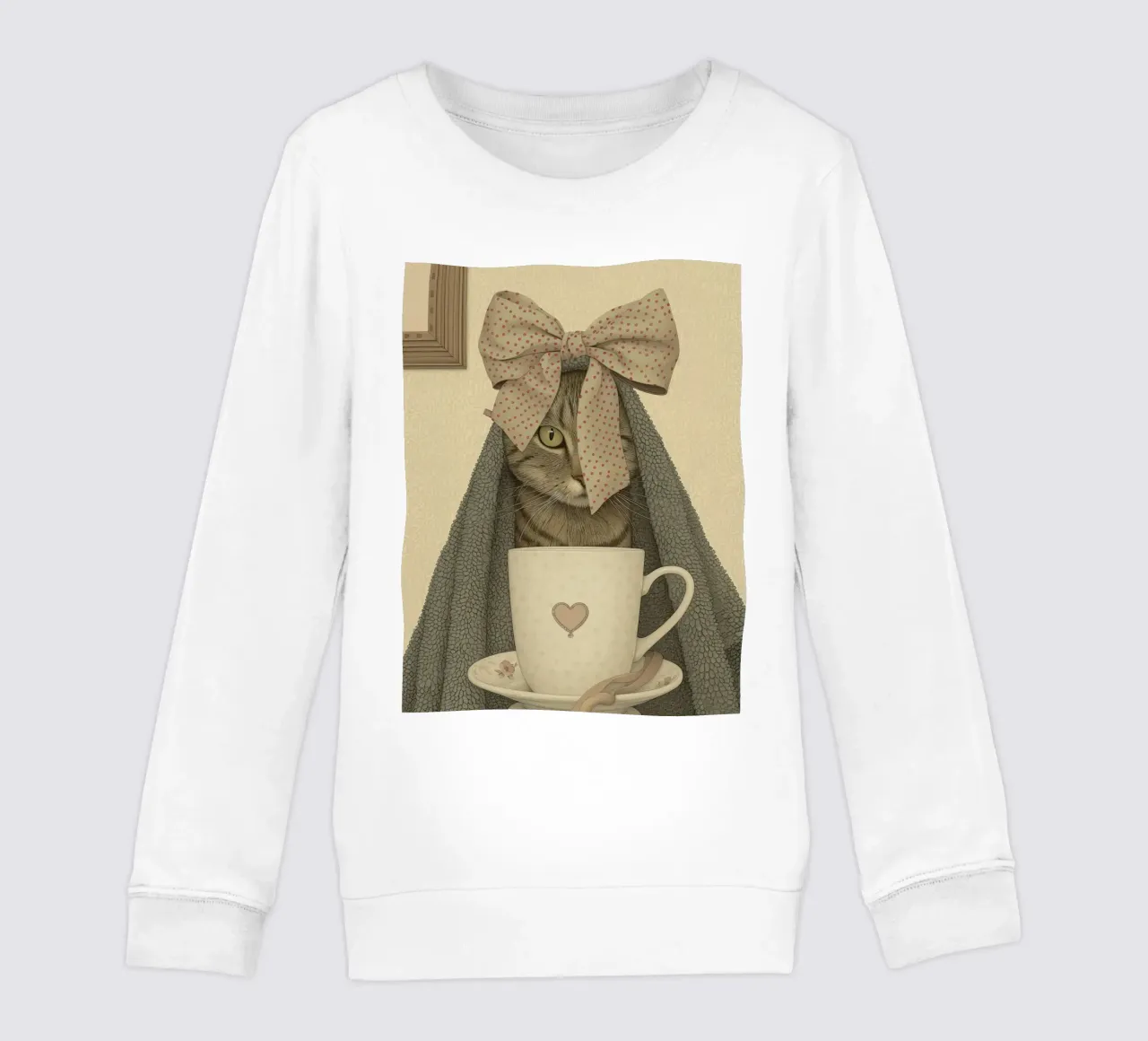 Morgenmahlzeiten mit einer Tasse Liebe Kinder Sweatshirt von Rustic Grace Studio 02