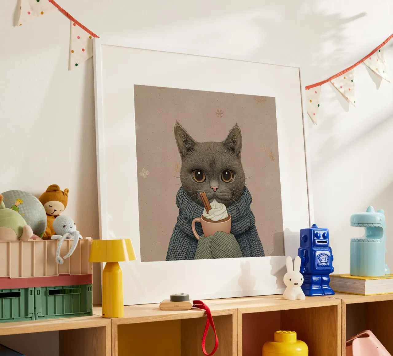 Calore invernale felino carta hahnemühle da Rustic Grace Studio 02