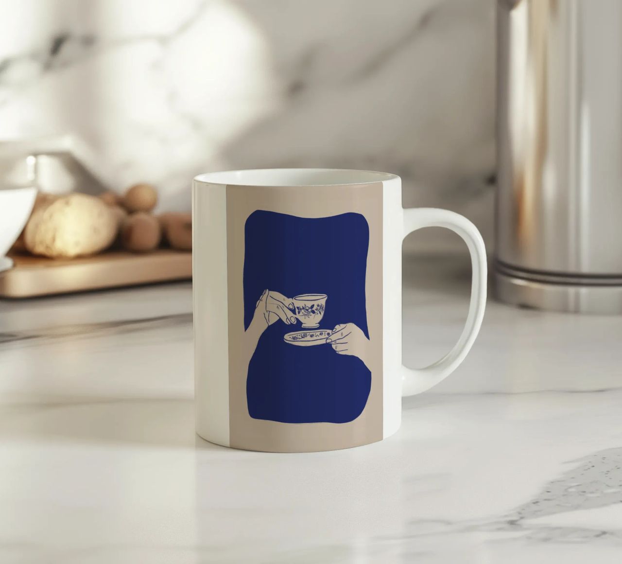 A Cup Of Tea mug en céramique de ni-ja artboutique
