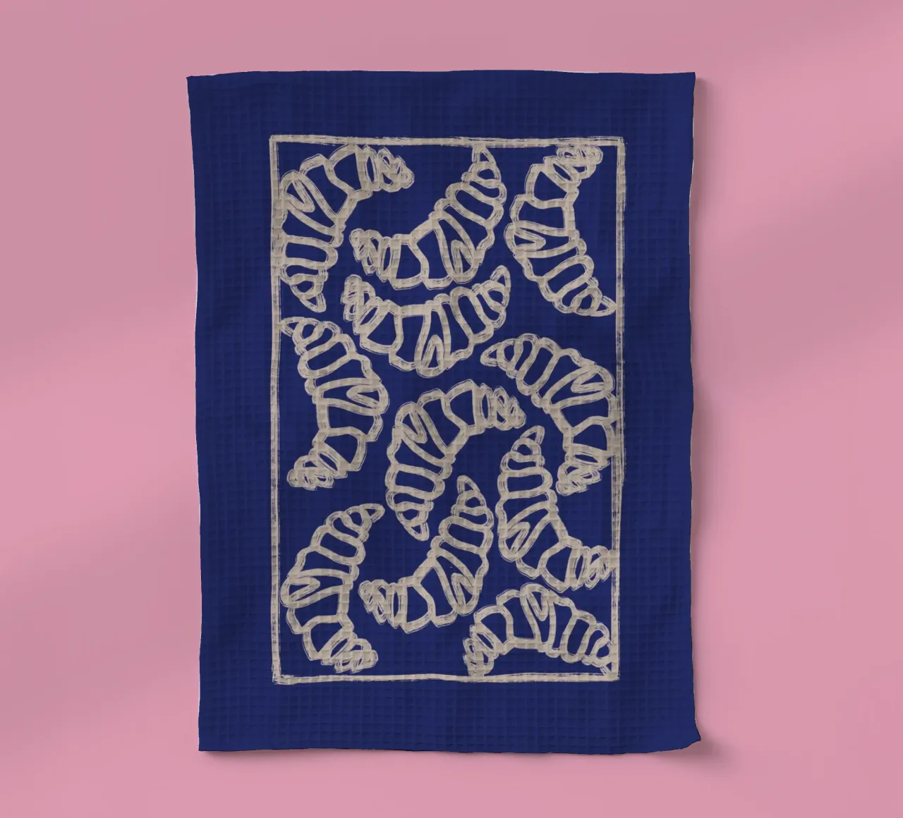 Love Croissants tea towel by ni-ja artboutique