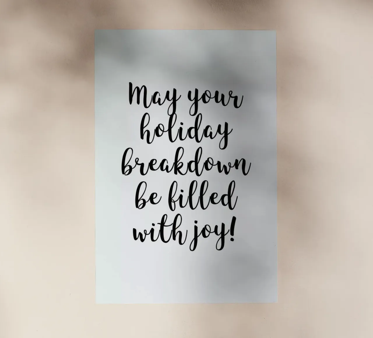 Holiday Breakdown pellicola backlit da Studio One