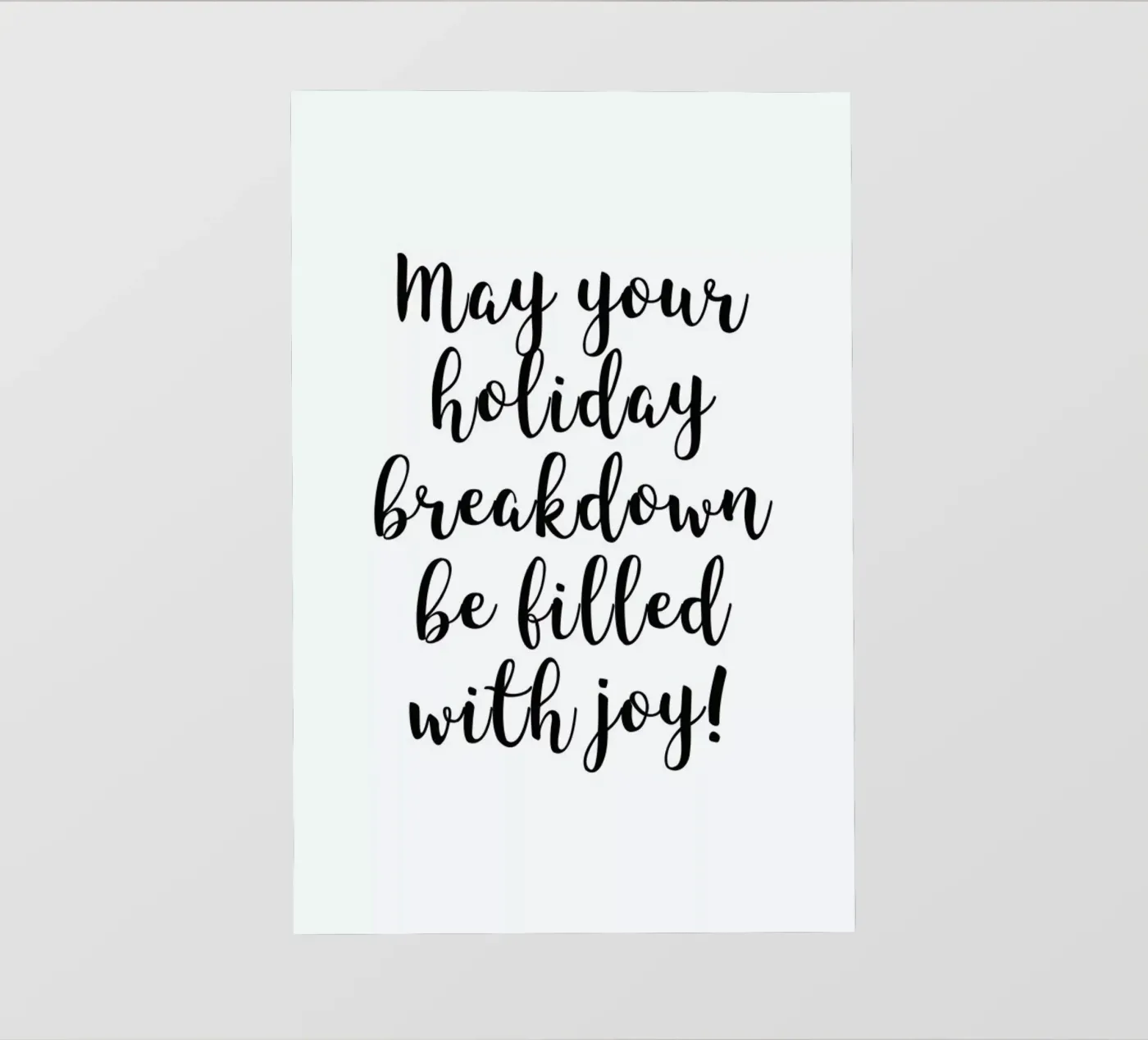 Holiday Breakdown pellicola backlit da Studio One