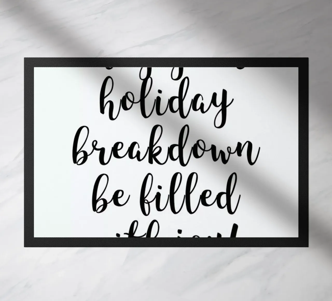 Holiday Breakdown doormat by Studio One