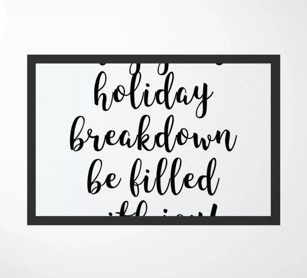 Holiday Breakdown doormat by Studio One