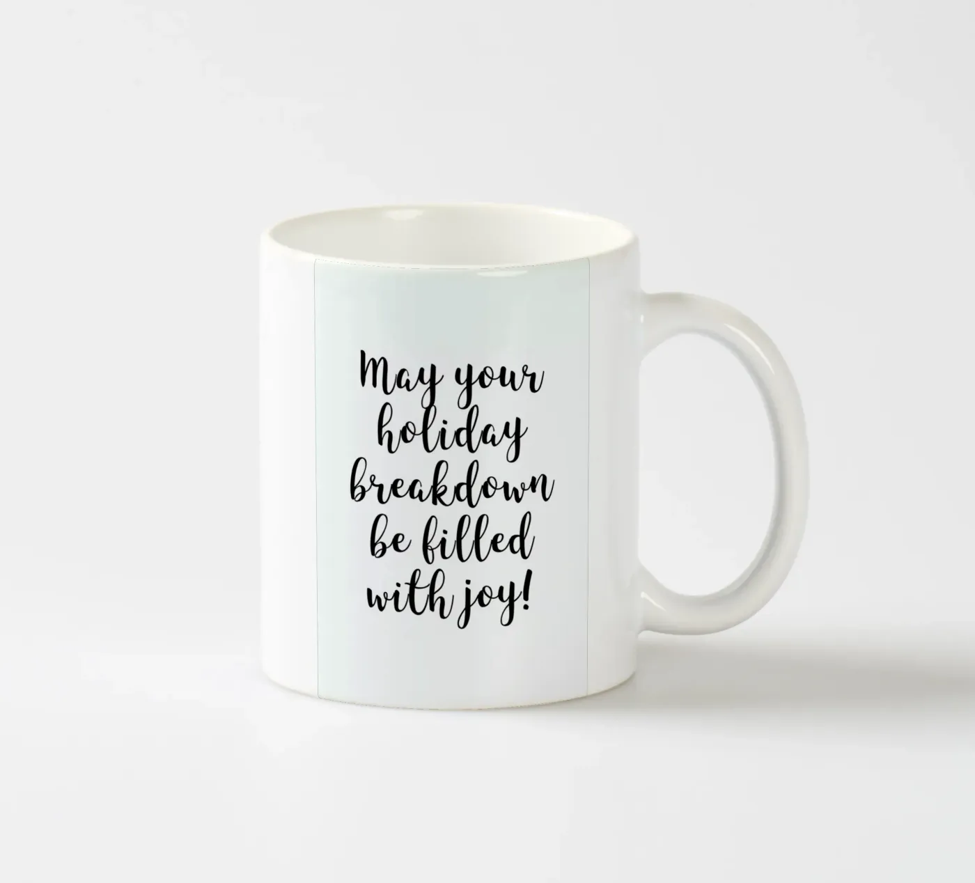 Holiday Breakdown ceramic mug by Studio One