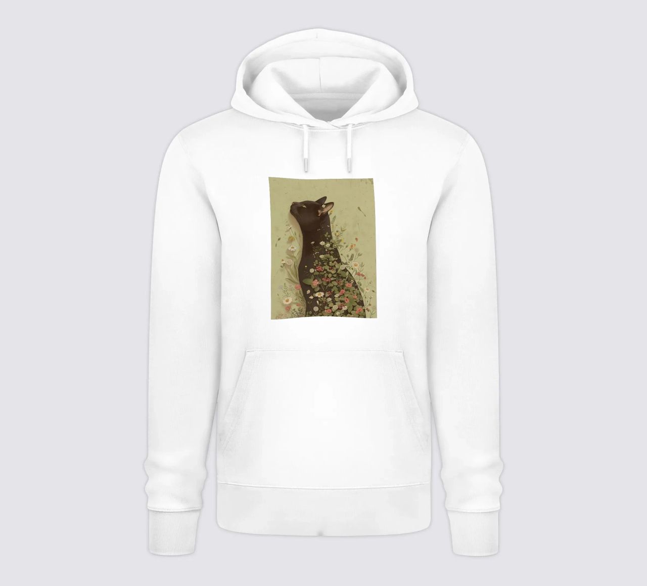 Sogno di gatto botanico felpa con cappuccio da Rustic Grace Studio 02