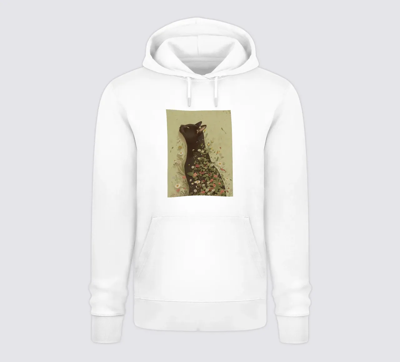 Sueño de gato botánico sudadera con capucha de Rustic Grace Studio 02
