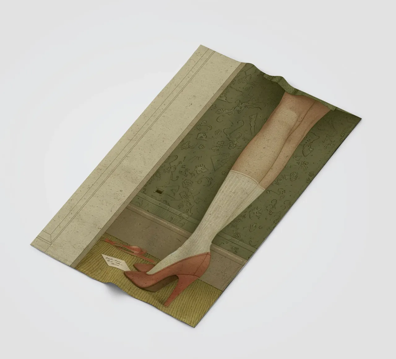 I tacchi segreti coperta in pile da Rustic Grace Studio 02