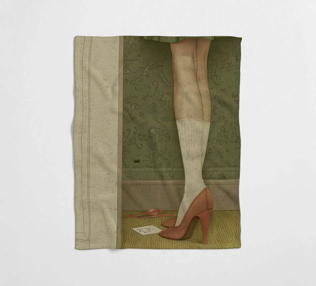 I tacchi segreti coperta in pile da Rustic Grace Studio 02