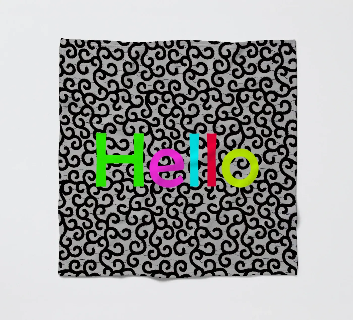 Hello Fleecedecke von Mathudace Créas