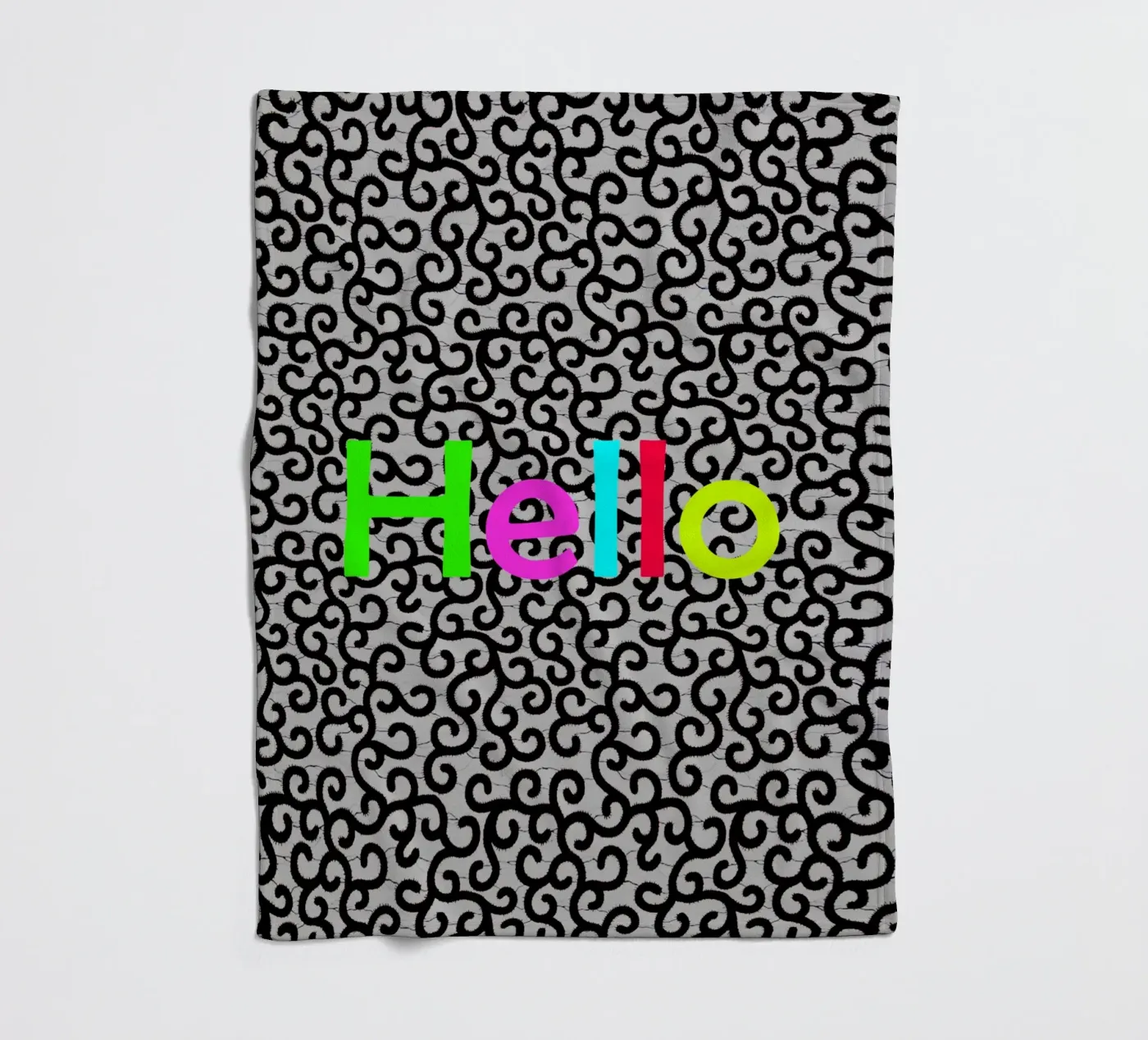 Hello Fleecedecke von Mathudace Créas
