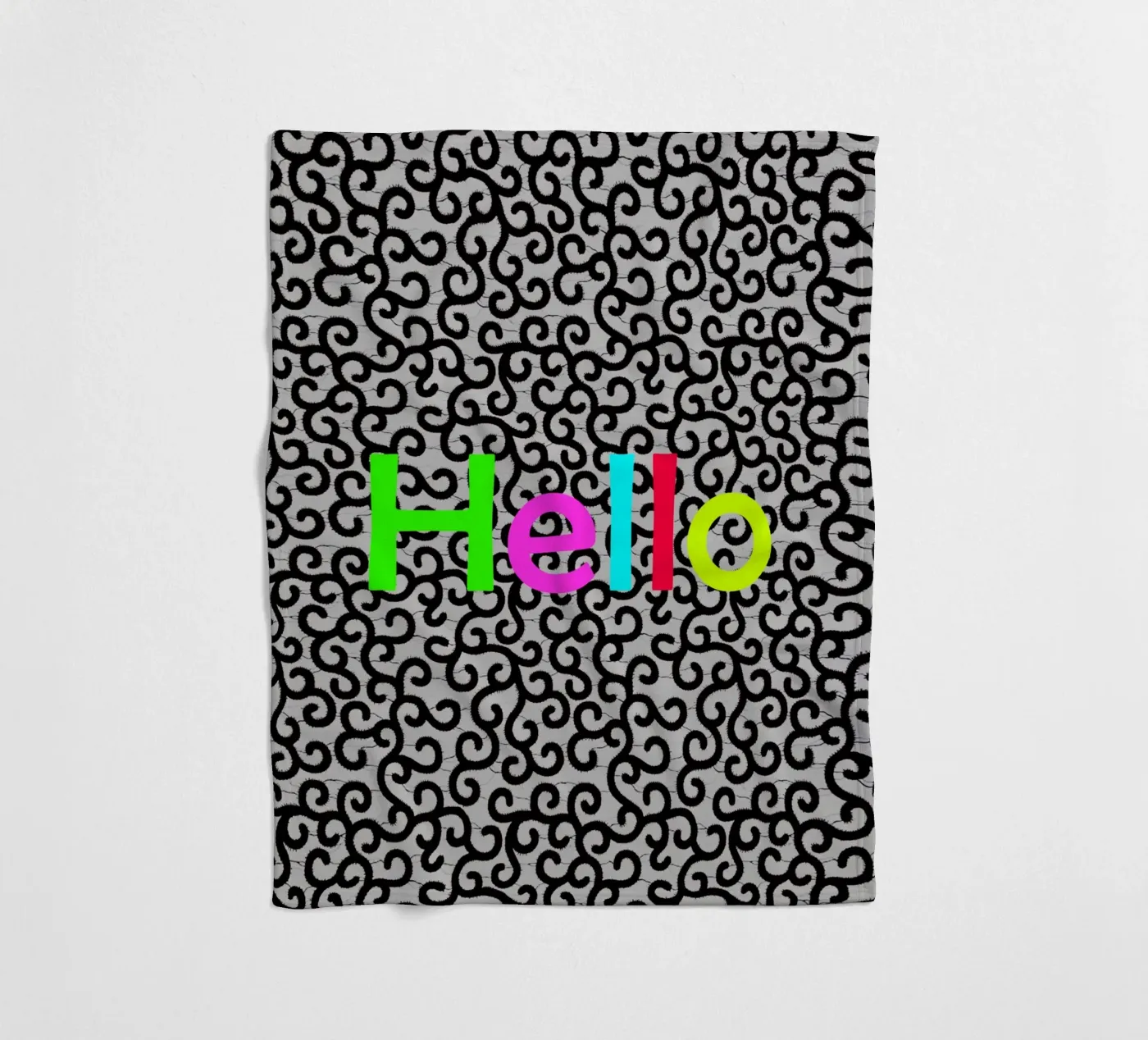 Hello Fleecedecke von Mathudace Créas