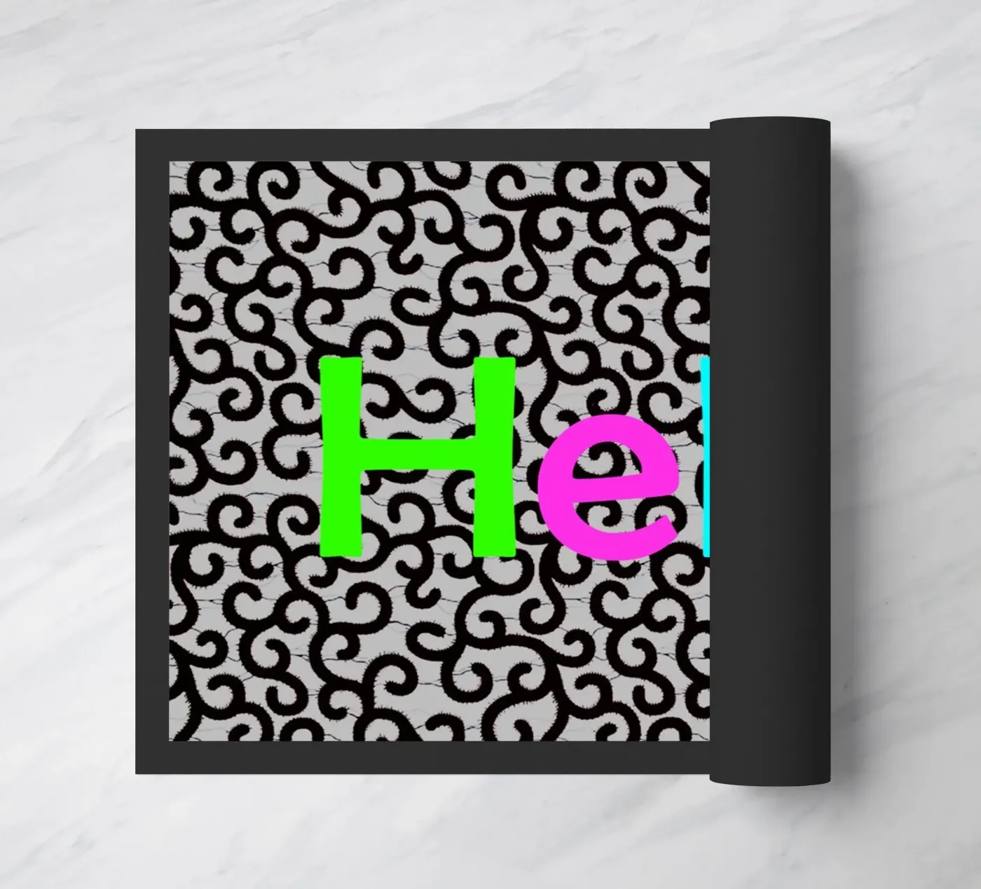 Hello doormat by Mathudace Créas