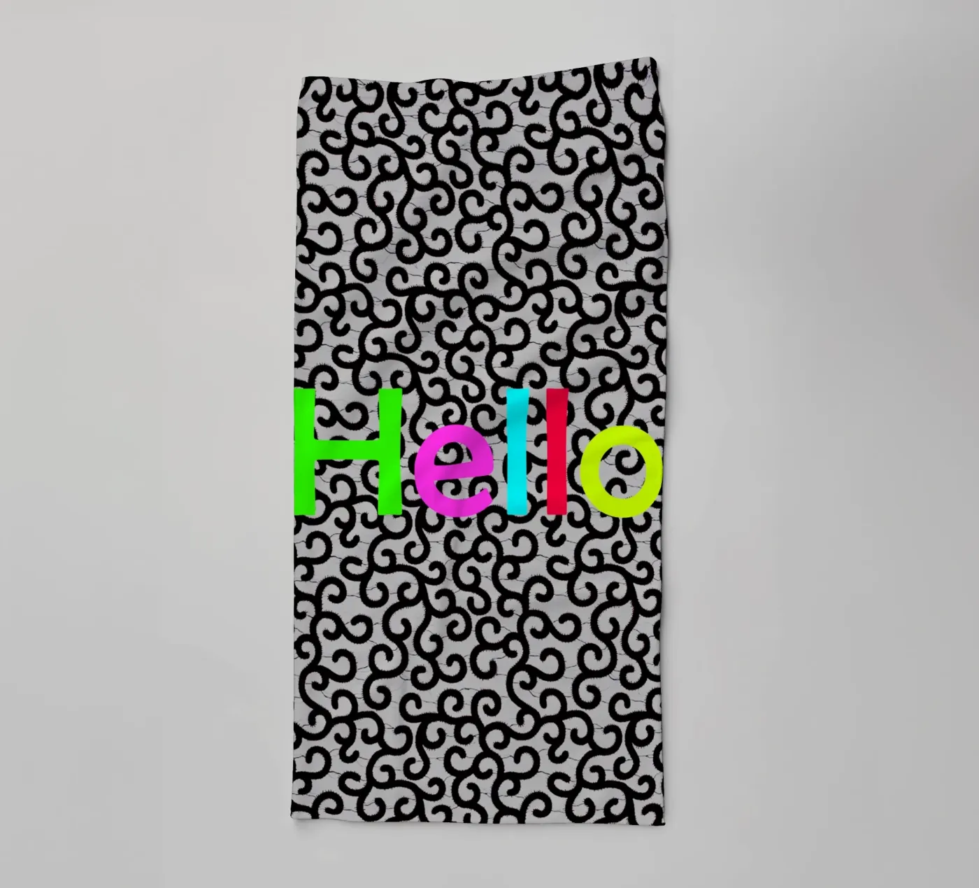 Hello towel by Mathudace Créas