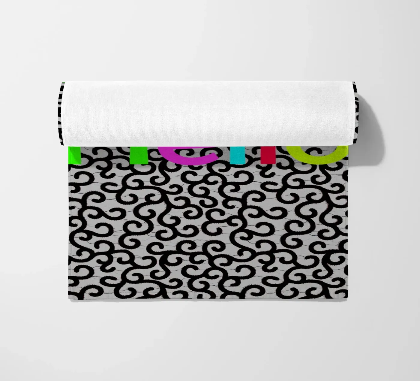 Hello Strandtuch von Mathudace Créas