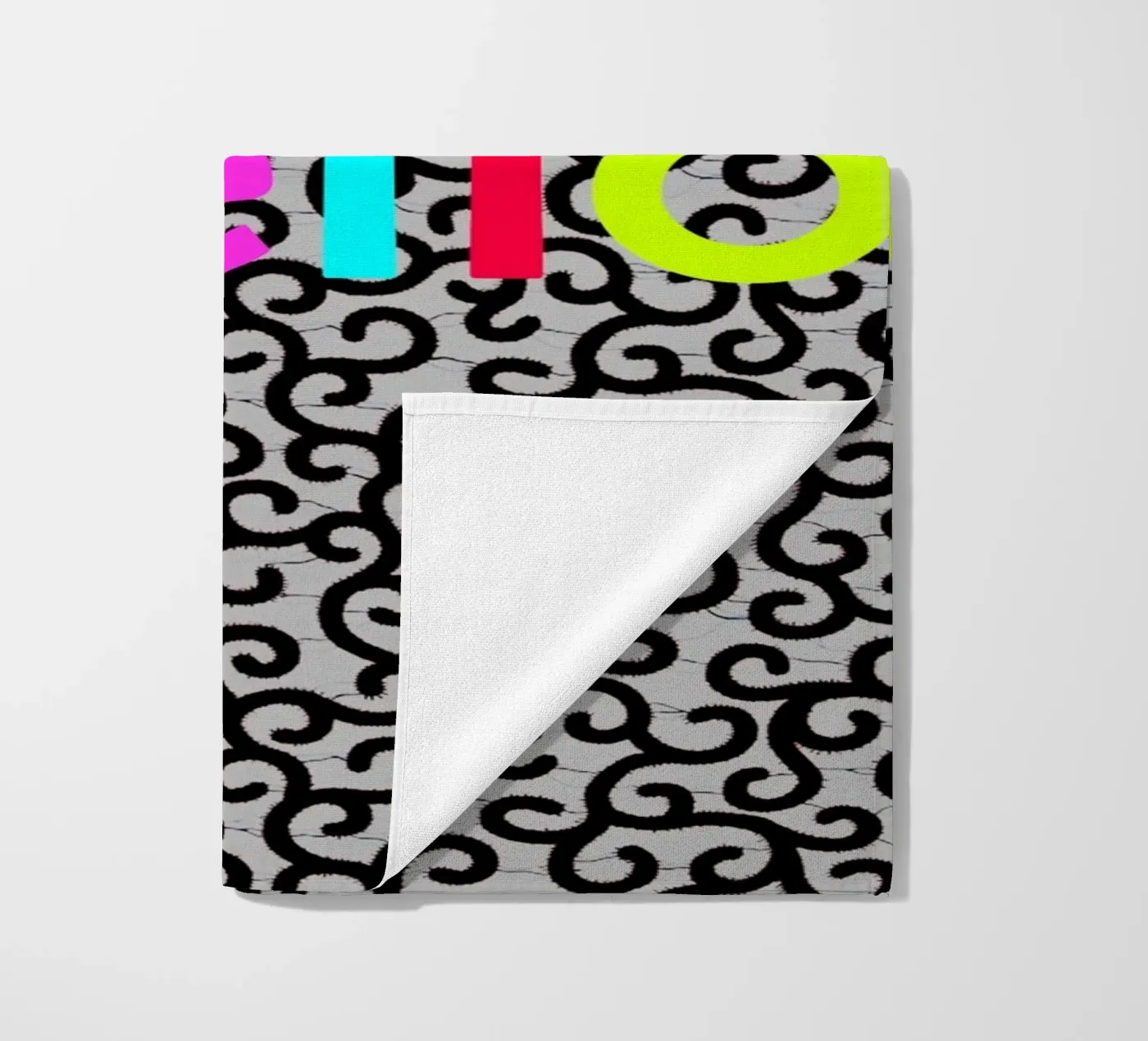 Hello Strandtuch von Mathudace Créas