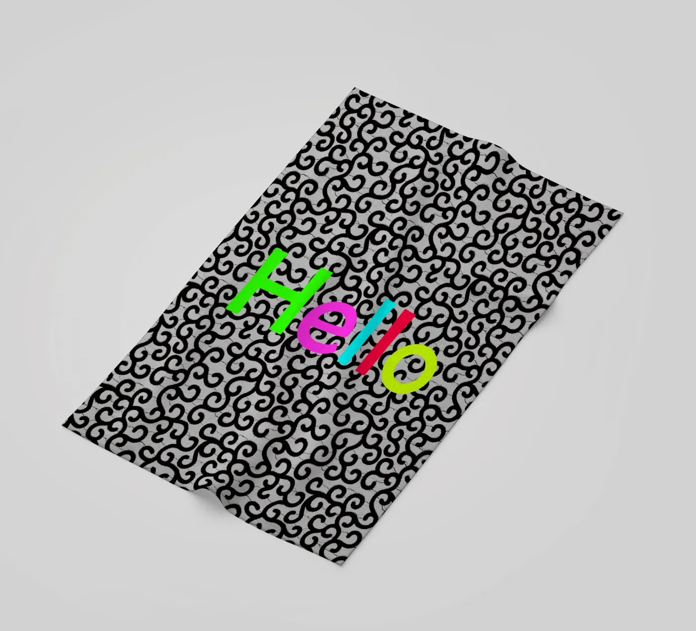 Hello Strandtuch von Mathudace Créas