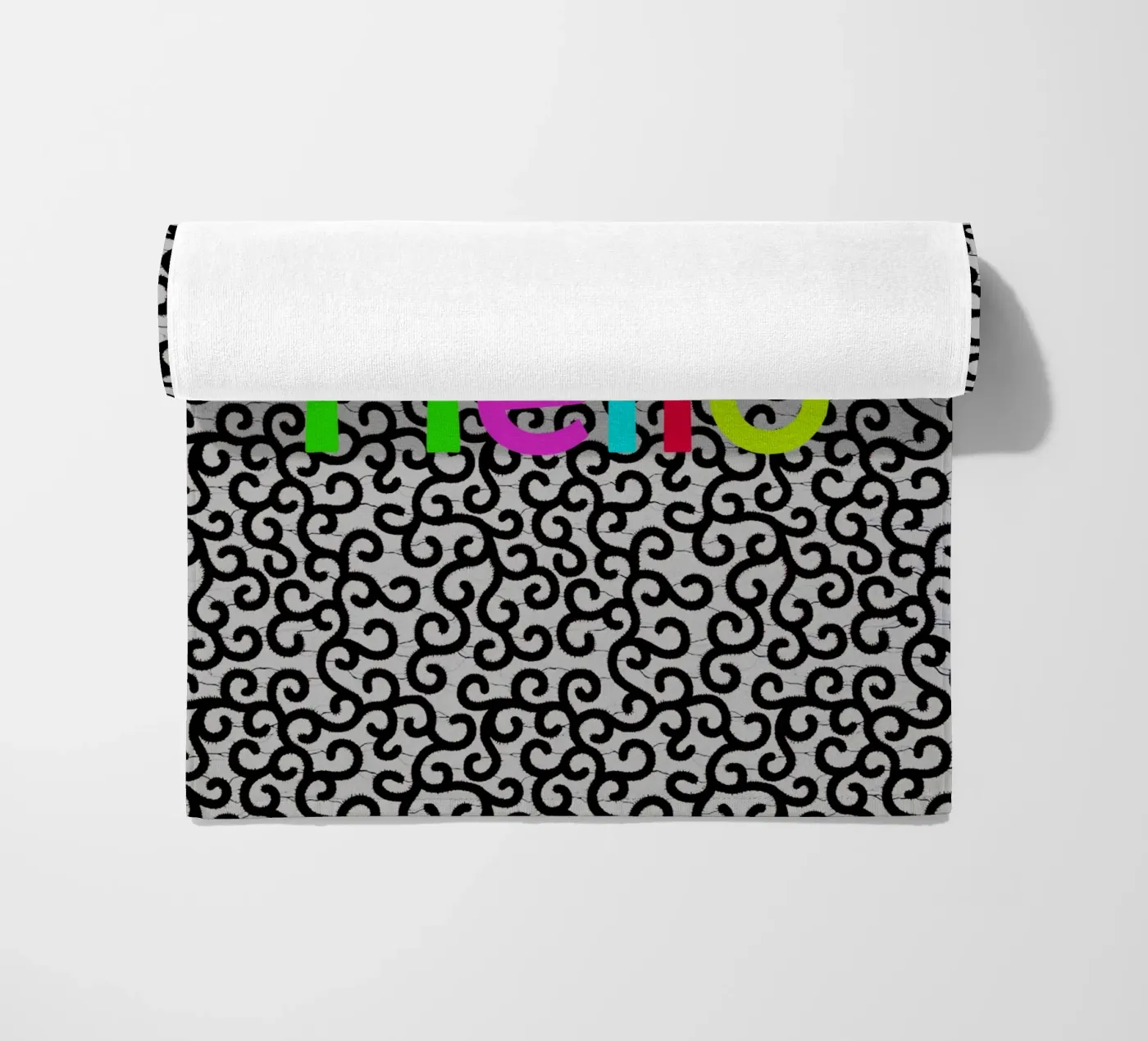 Hello Strandtuch von Mathudace Créas