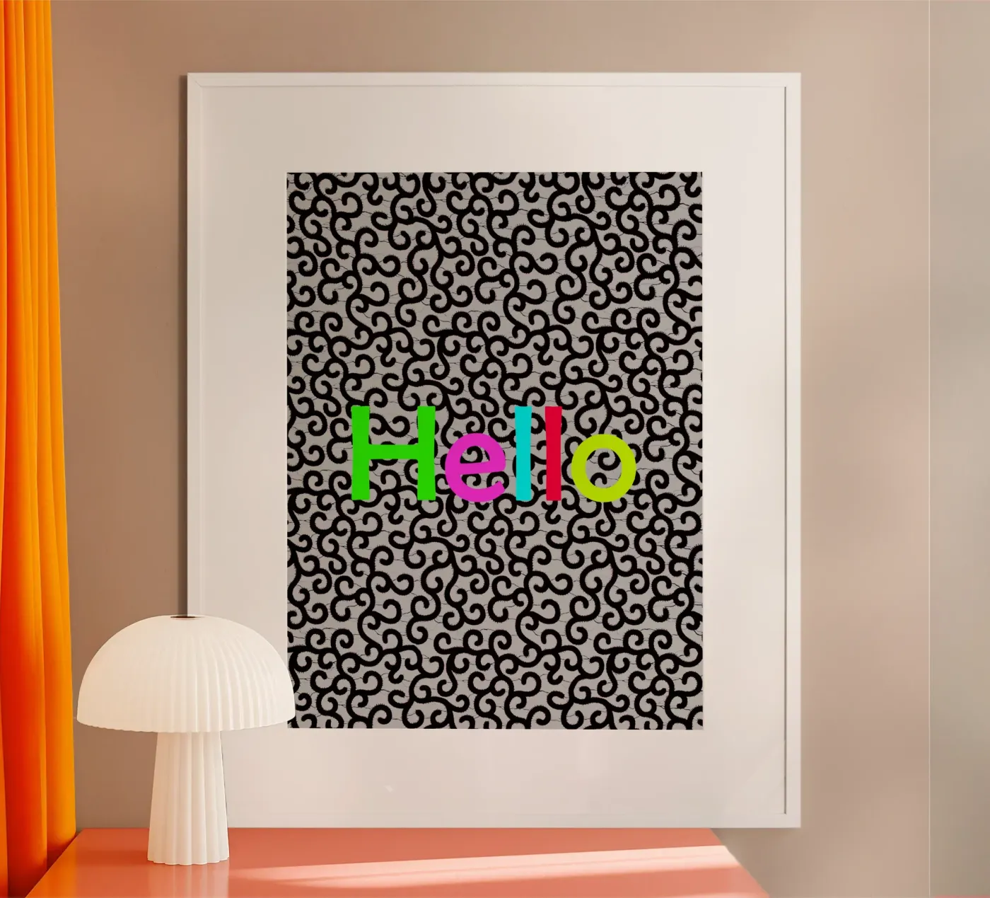 Hello poster by Mathudace Créas