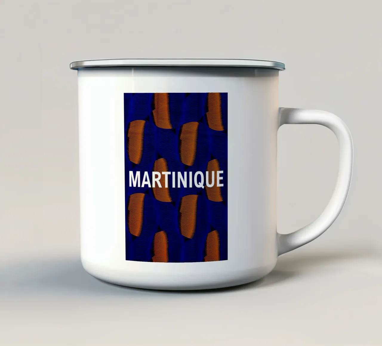 Martinique tazza in smalto da Mathudace Créas