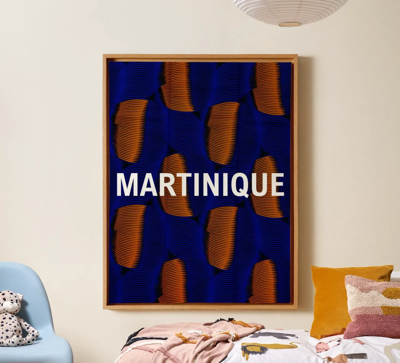 Martinique canvas met Baklijst van Mathudace Créas