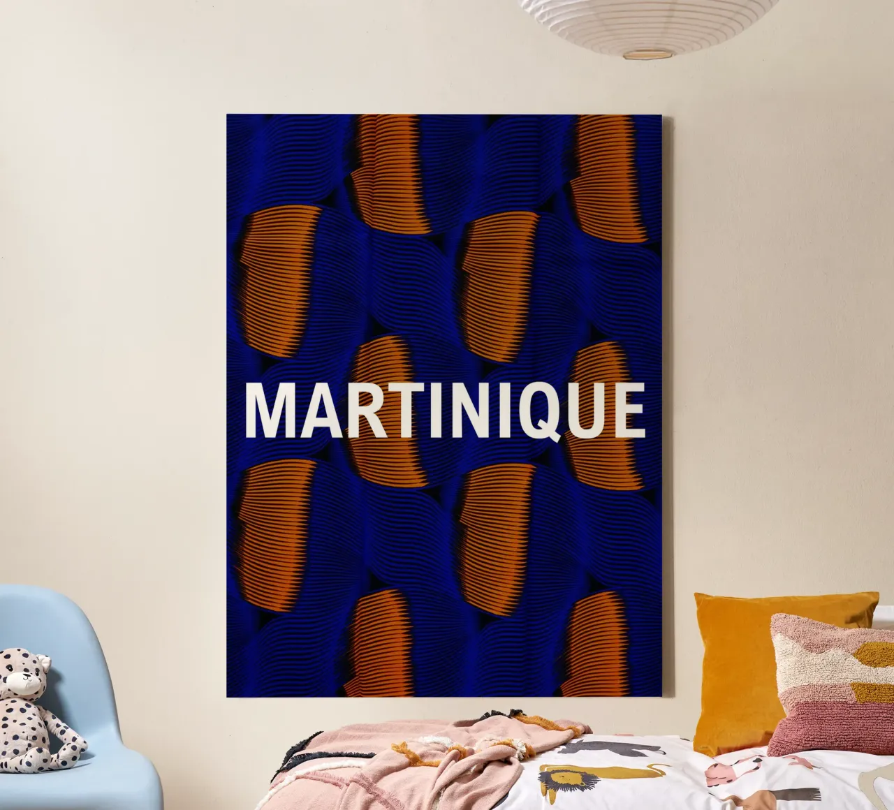 Martinique canvas met Baklijst van Mathudace Créas