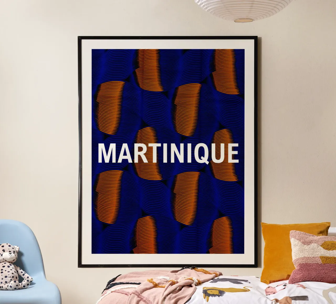 Martinique poster con telaio in alluminio da Mathudace Créas
