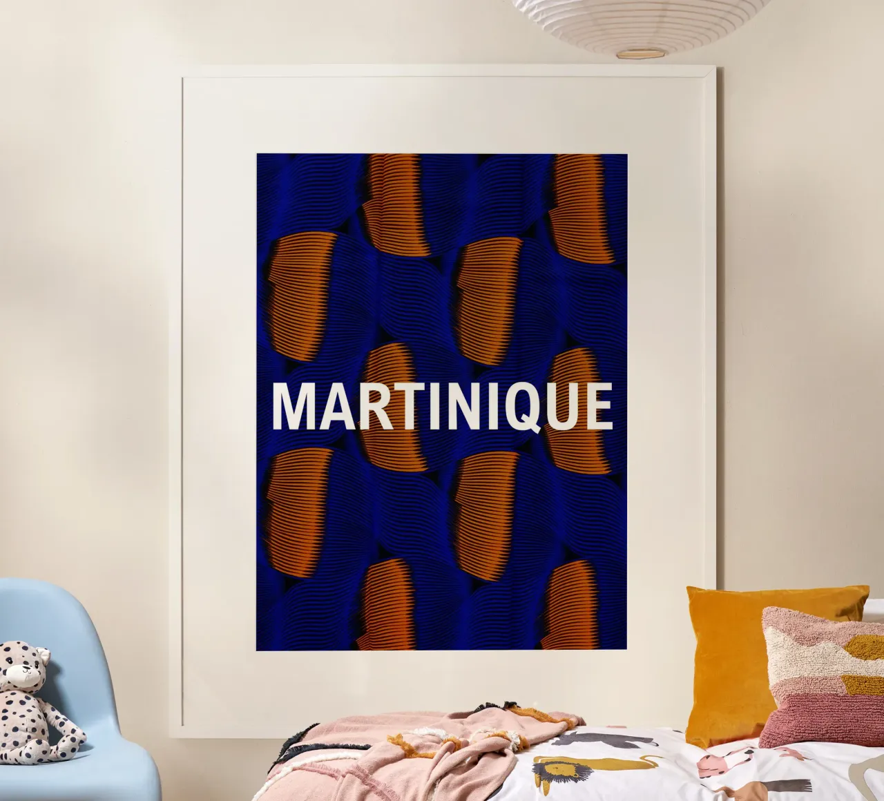 Martinique poster con telaio in alluminio da Mathudace Créas