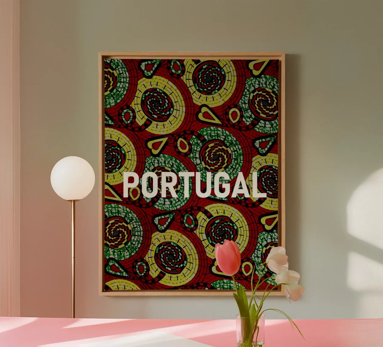 Portugal canvas met Baklijst van Mathudace Créas