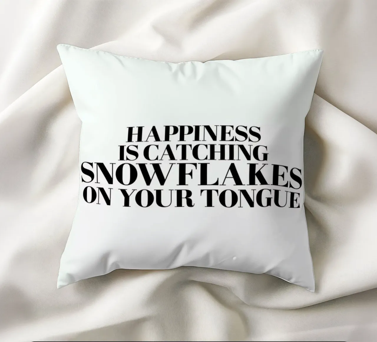 Snowflakes On Your Tongue cuscino da Studio One