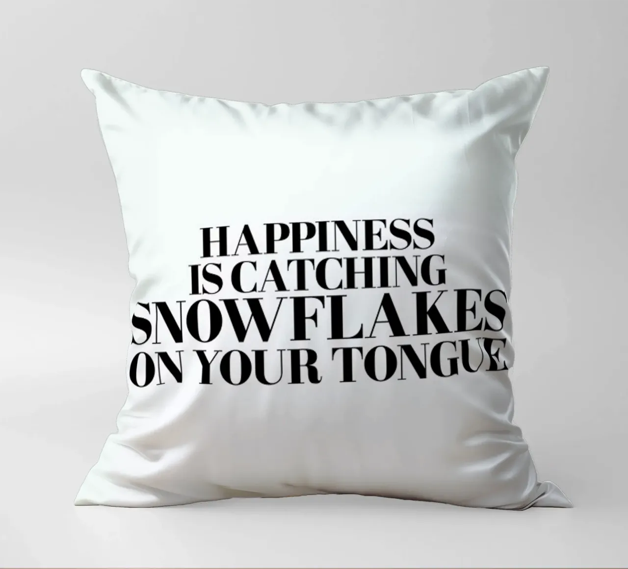 Snowflakes On Your Tongue cuscino da Studio One