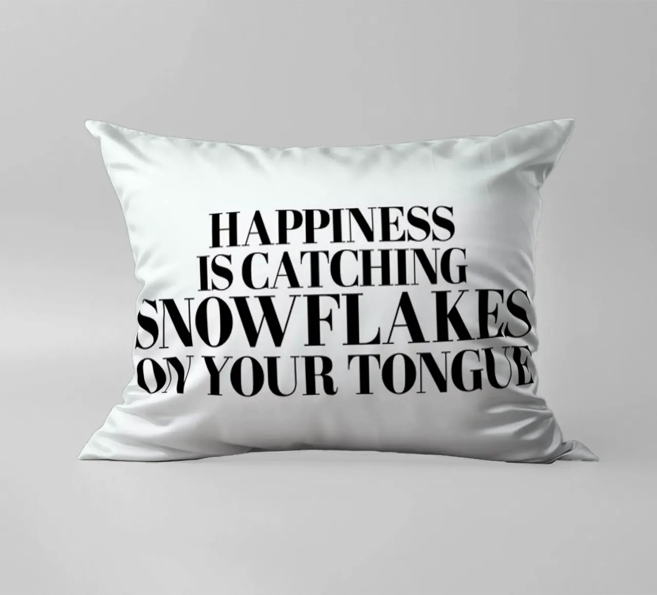 Snowflakes On Your Tongue cuscino da Studio One