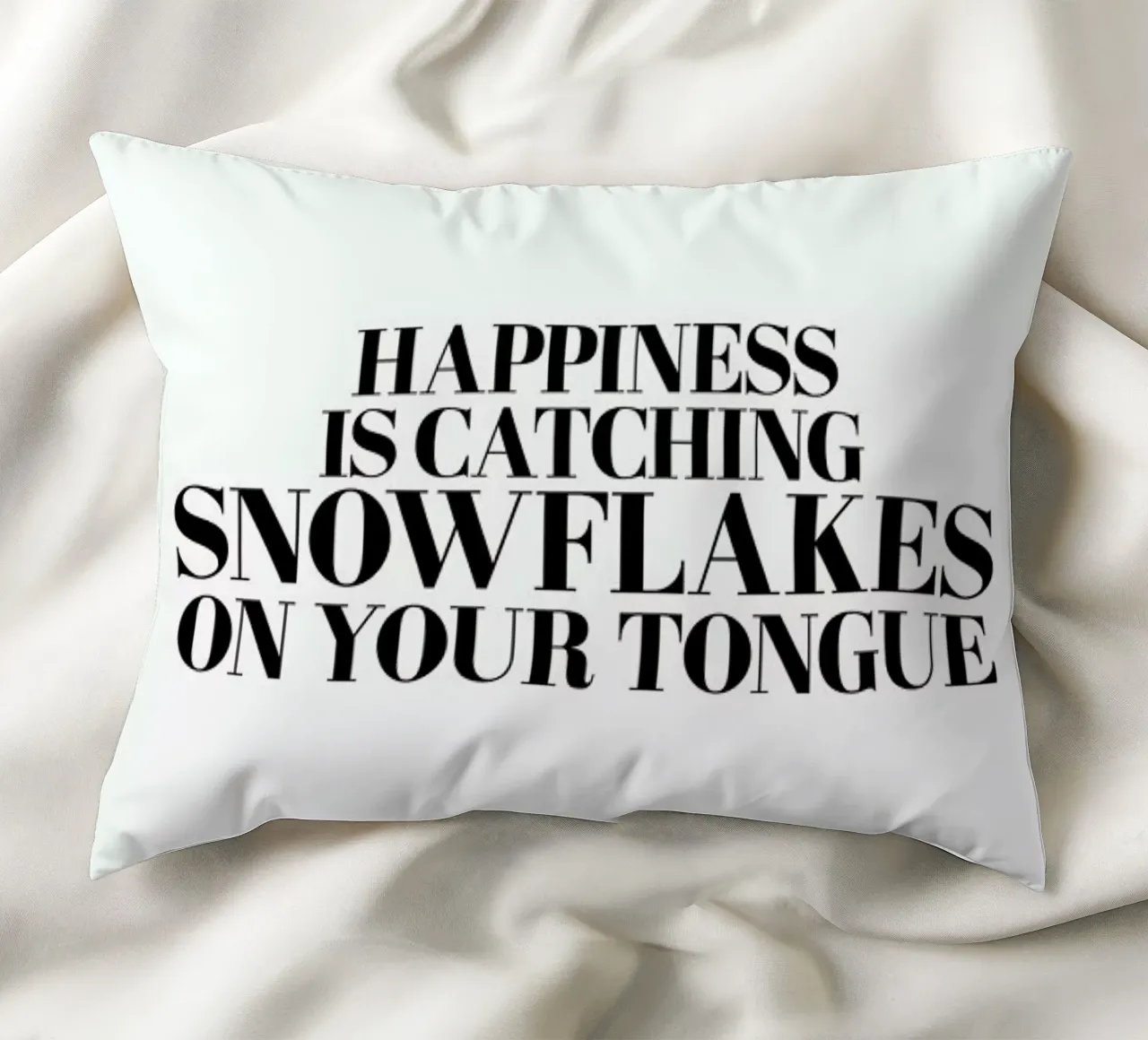 Snowflakes On Your Tongue cuscino da Studio One