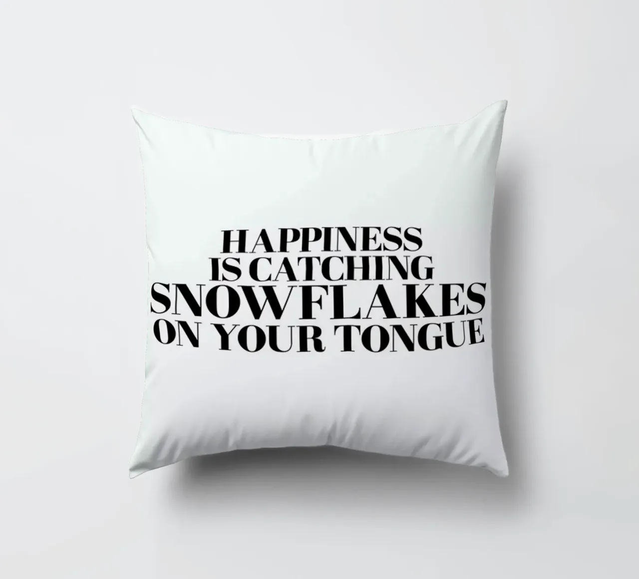 Snowflakes On Your Tongue cuscino da Studio One