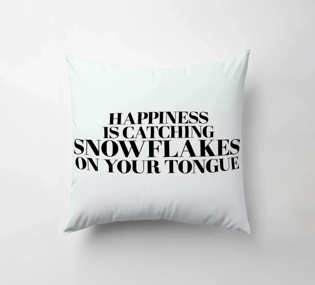 Snowflakes On Your Tongue cuscino da Studio One