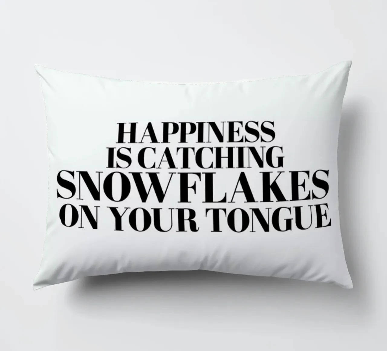 Snowflakes On Your Tongue cuscino da Studio One