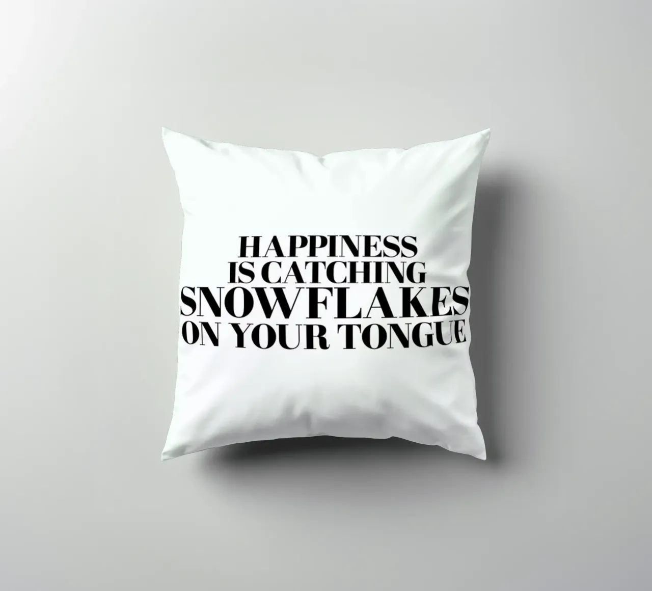 Snowflakes On Your Tongue cuscino da Studio One