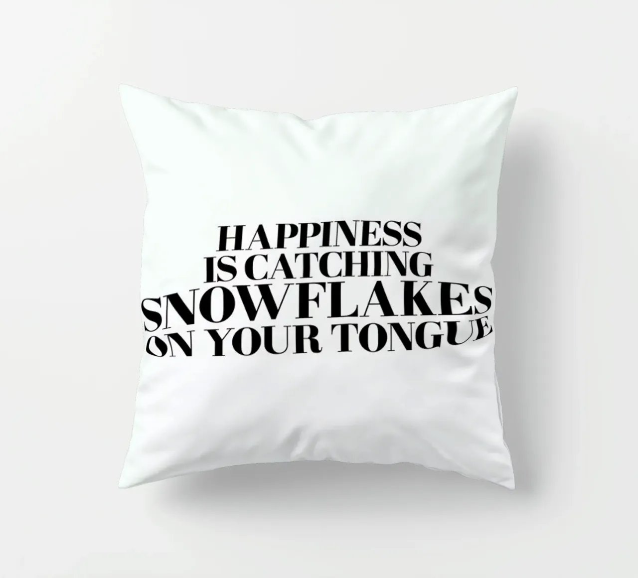 Snowflakes On Your Tongue cuscino da Studio One