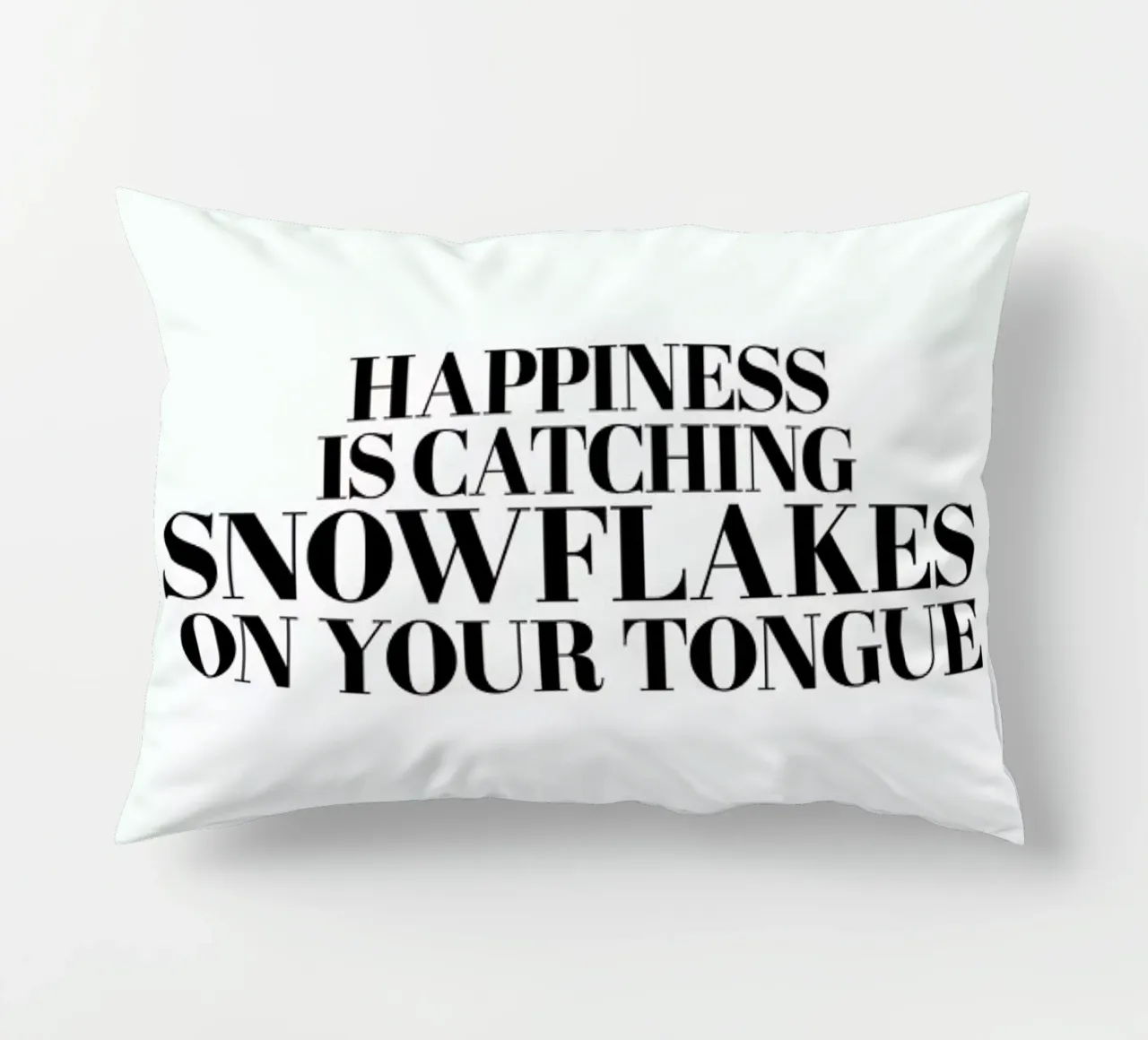 Snowflakes On Your Tongue cuscino da Studio One