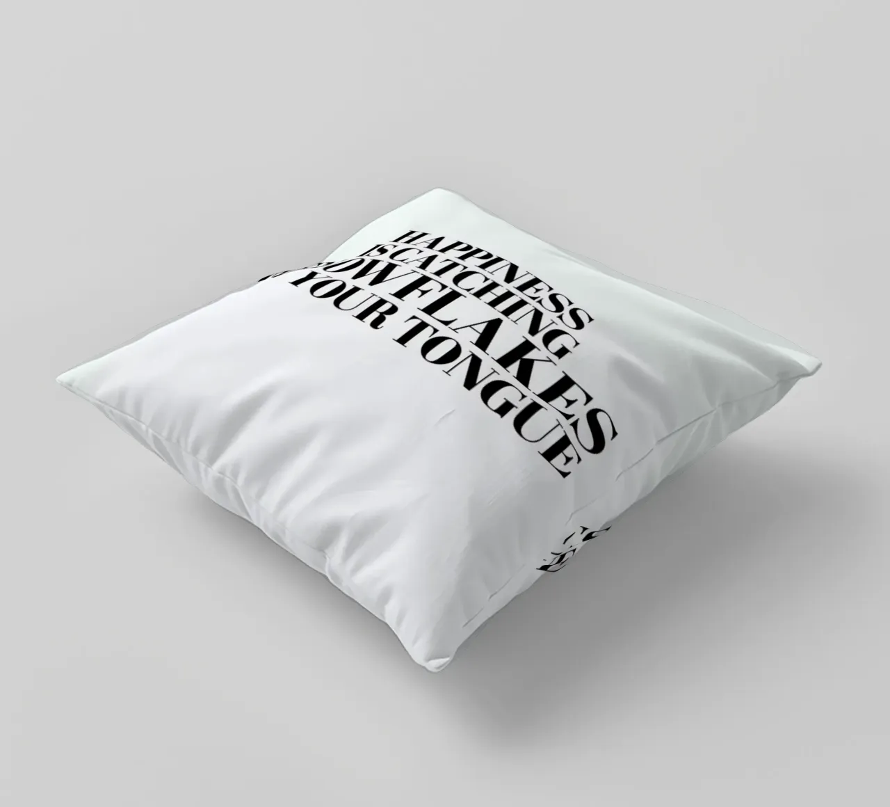 Snowflakes On Your Tongue cuscino da Studio One