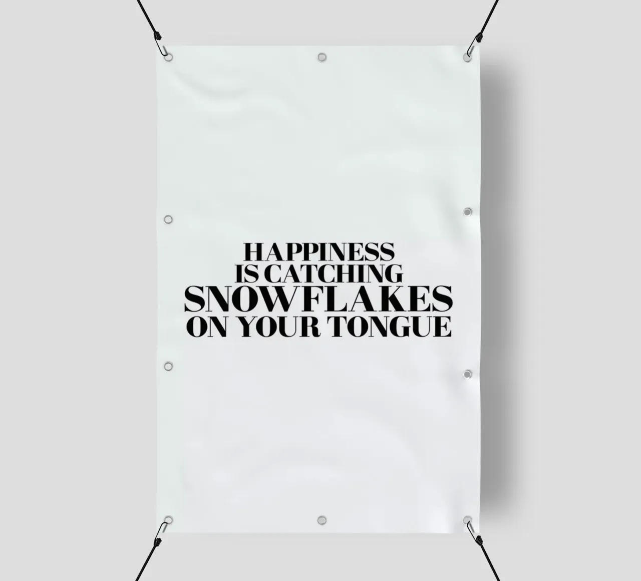 Snowflakes On Your Tongue telo in pvc da Studio One
