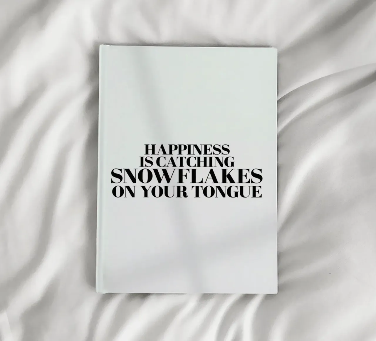 Snowflakes On Your Tongue notebook by Studio One