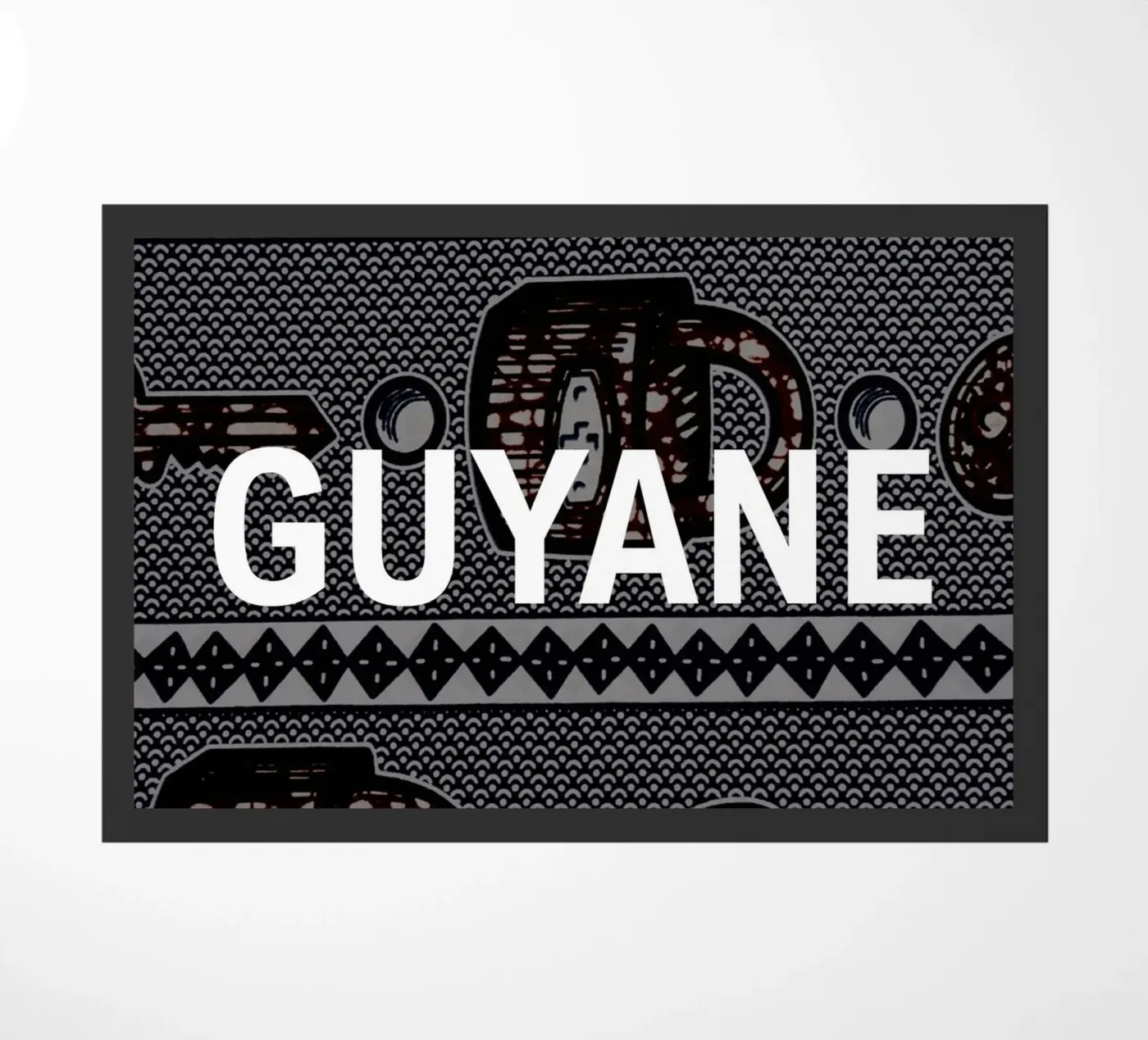 Guyane doormat by Mathudace Créas