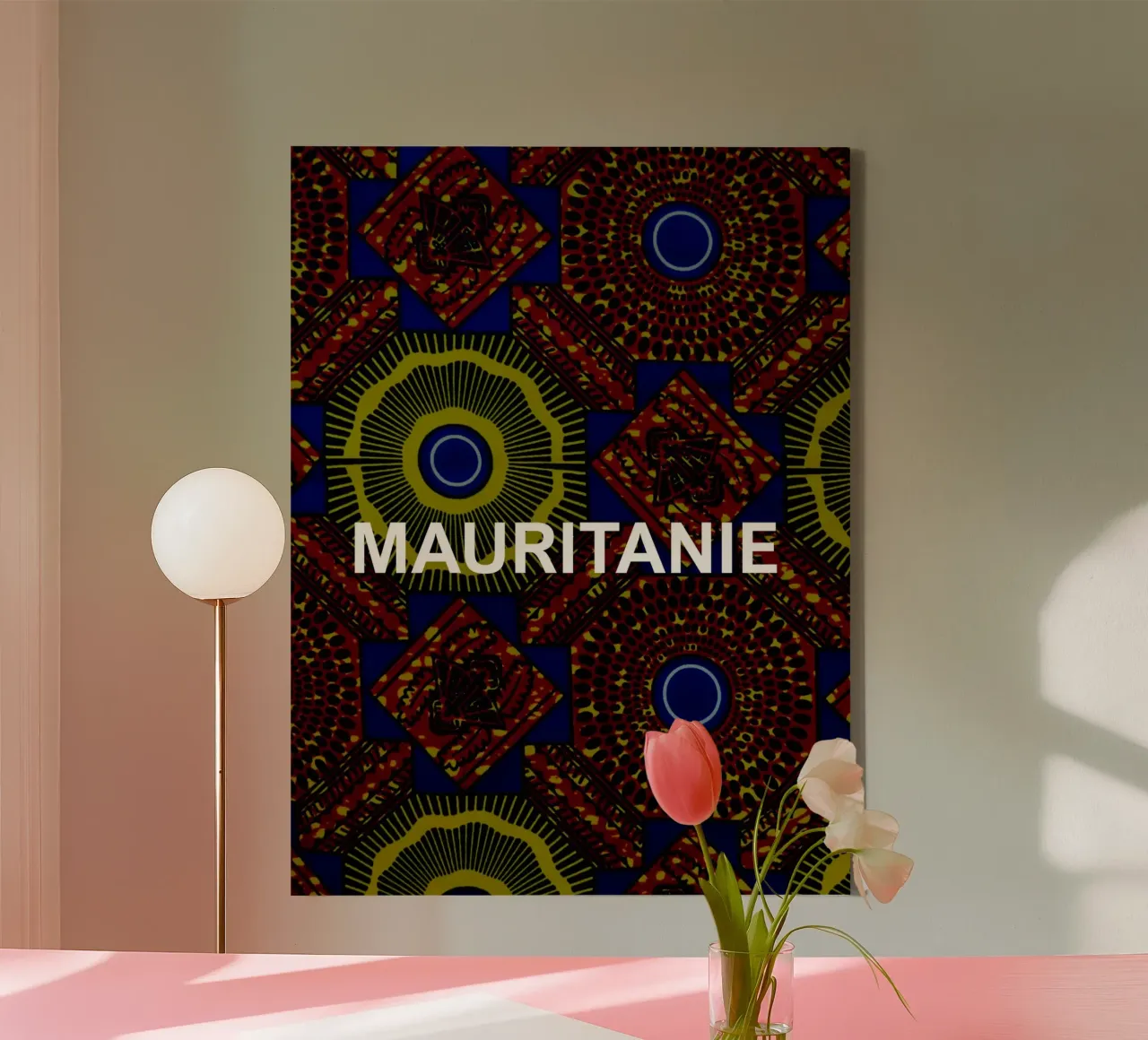 Mauritanie canvas met Baklijst van Mathudace Créas