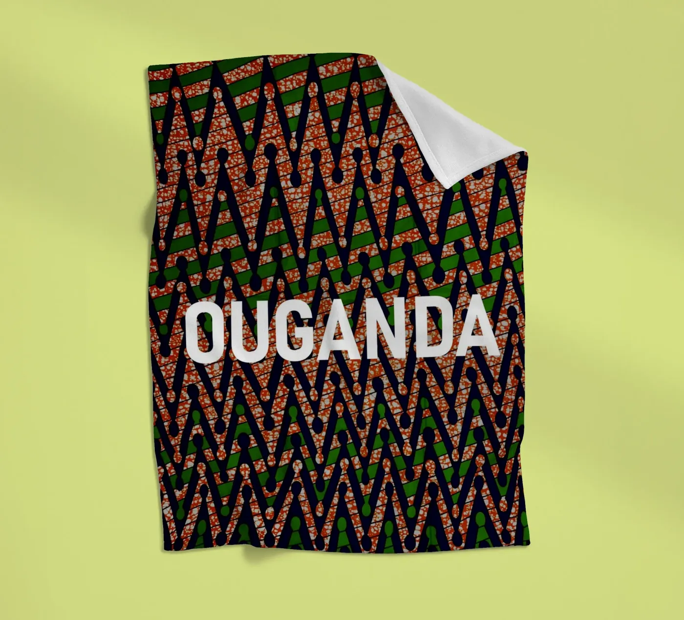 Ouganda fleece blanket by Mathudace Créas