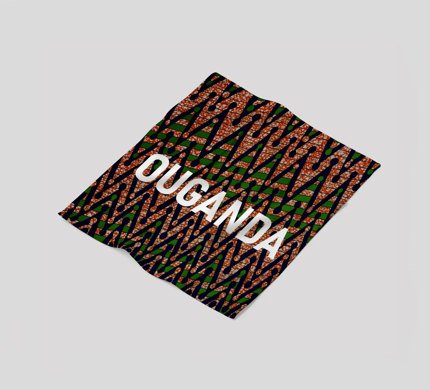 Ouganda fleece blanket by Mathudace Créas